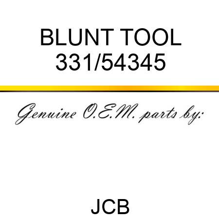 BLUNT TOOL 331/54345
