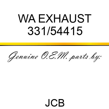 WA EXHAUST 331/54415