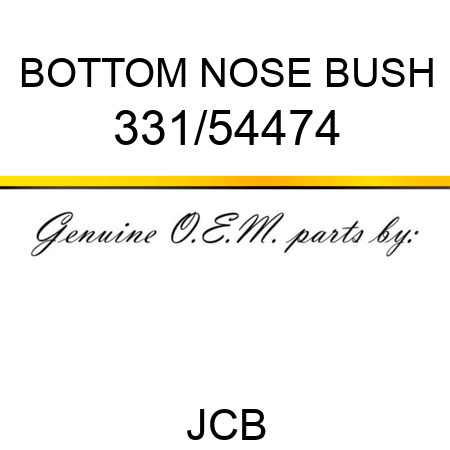 BOTTOM NOSE BUSH 331/54474