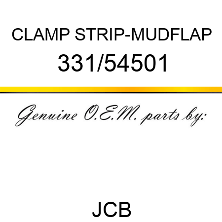 CLAMP STRIP-MUDFLAP 331/54501