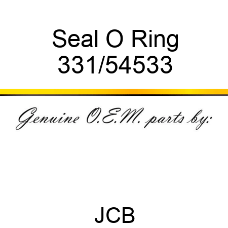 Seal O Ring 331/54533