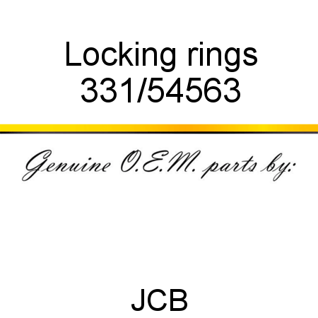 Locking rings 331/54563