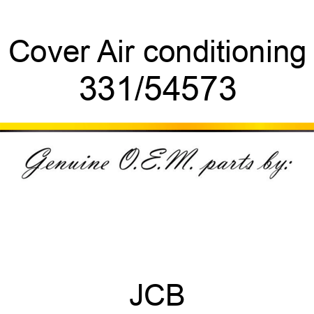 Cover, Air conditioning 331/54573