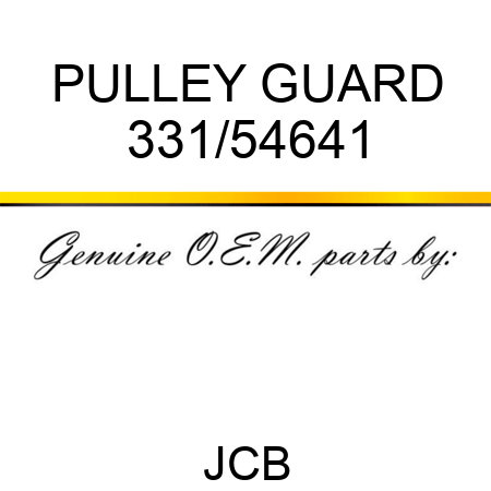 PULLEY GUARD 331/54641
