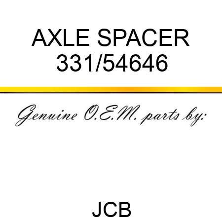 AXLE SPACER 331/54646