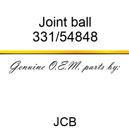 Joint ball 331/54848