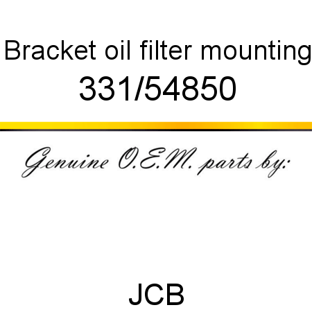 Bracket, oil filter mounting 331/54850