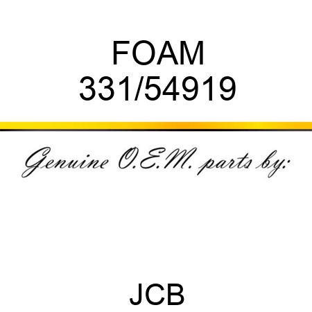 FOAM 331/54919