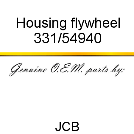 Housing, flywheel 331/54940