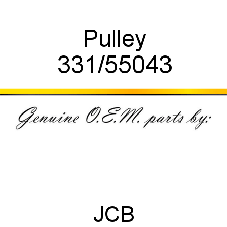 Pulley 331/55043