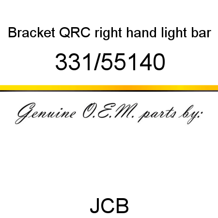 Bracket, QRC right hand, light bar 331/55140