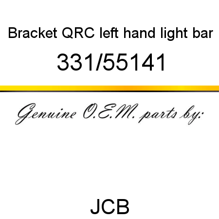 Bracket, QRC left hand, light bar 331/55141