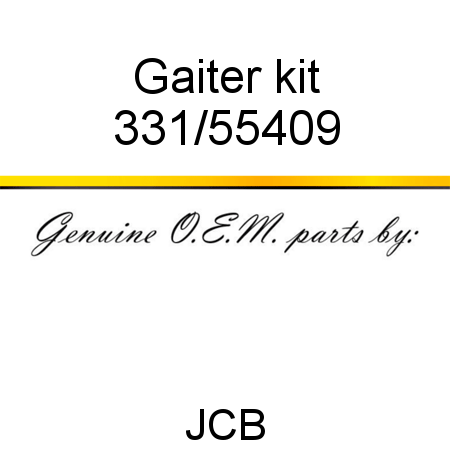 Gaiter, kit 331/55409