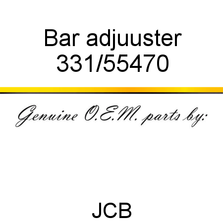 Bar, adjuuster 331/55470