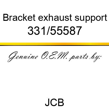 Bracket, exhaust support 331/55587