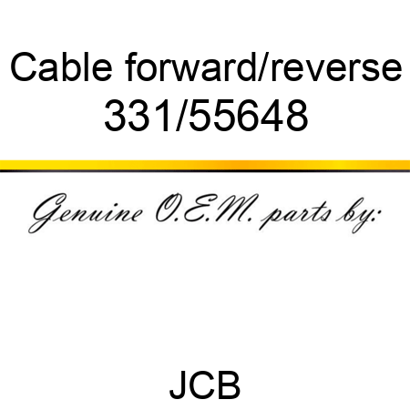 Cable, forward/reverse 331/55648
