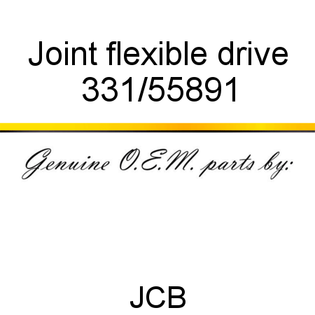 Joint, flexible drive 331/55891