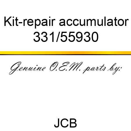 Kit-repair, accumulator 331/55930