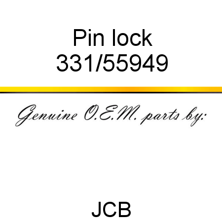 Pin, lock 331/55949