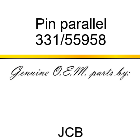 Pin parallel 331/55958