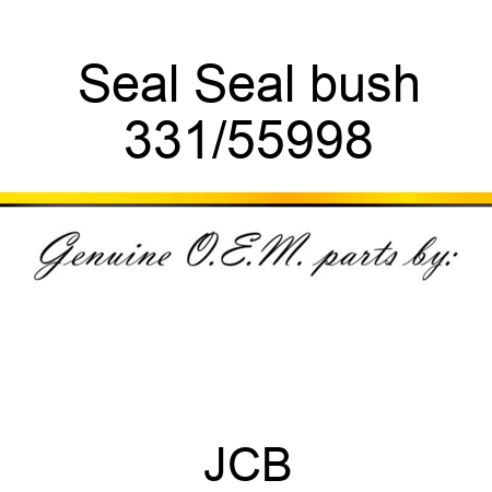 Seal Seal bush 331/55998