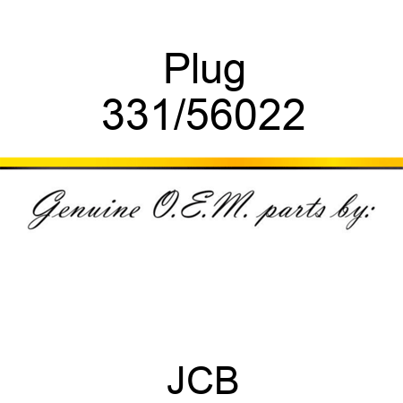 Plug 331/56022