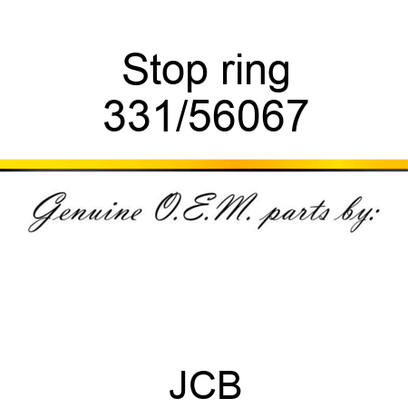 Stop ring 331/56067