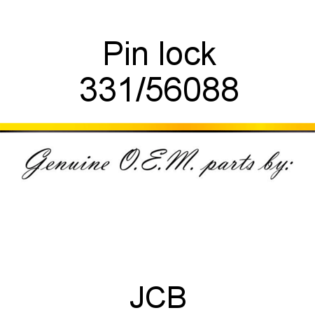 Pin, lock 331/56088