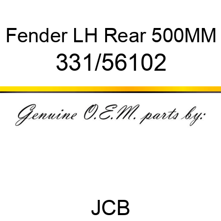 Fender, LH Rear 500MM 331/56102