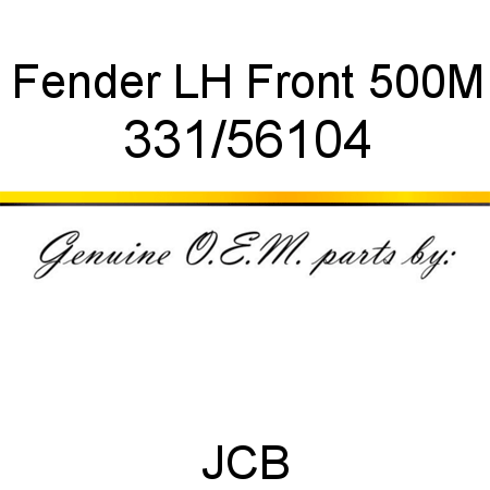 Fender, LH Front 500M 331/56104