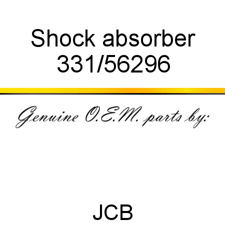 Shock absorber 331/56296