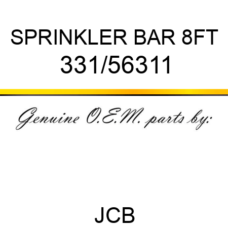 SPRINKLER BAR 8FT 331/56311