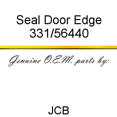 Seal, Door Edge 331/56440