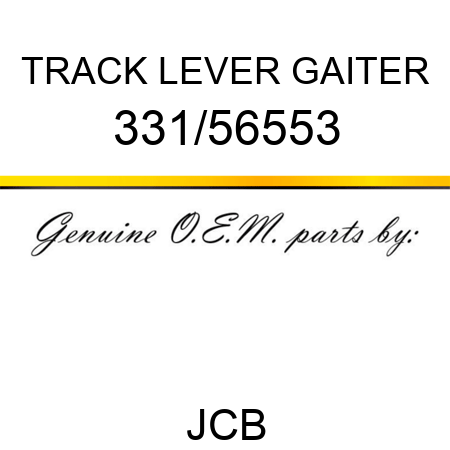 TRACK LEVER GAITER 331/56553