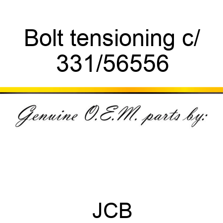 Bolt tensioning c/ 331/56556