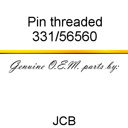 Pin, threaded 331/56560