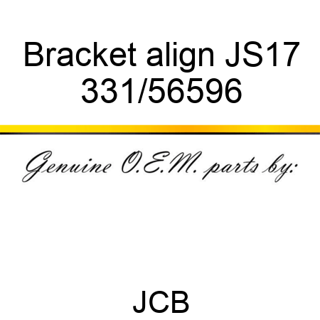 Bracket align JS17 331/56596