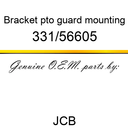 Bracket, pto guard mounting 331/56605