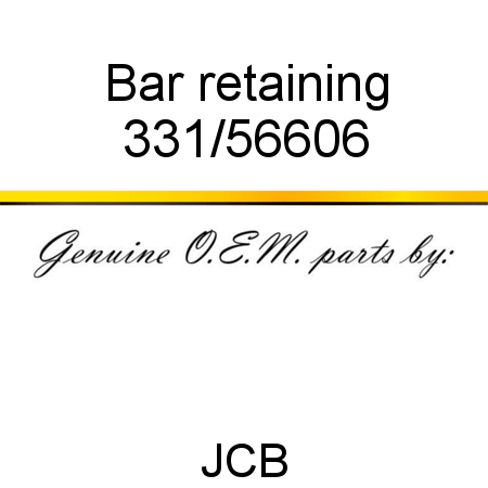 Bar, retaining 331/56606