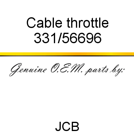 Cable, throttle 331/56696