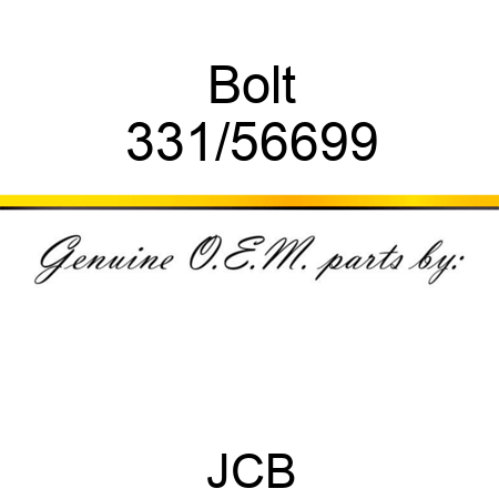 Bolt 331/56699
