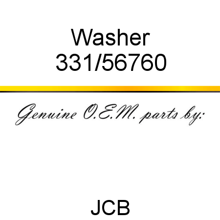 Washer 331/56760