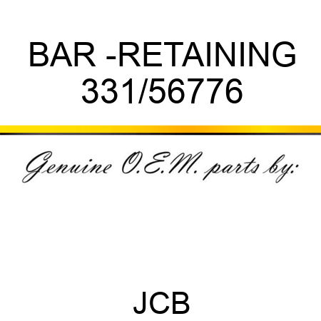 BAR -RETAINING 331/56776