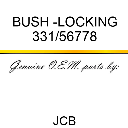 BUSH -LOCKING 331/56778