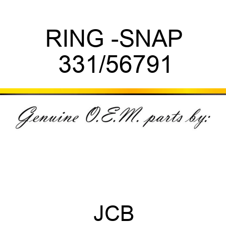 RING -SNAP 331/56791