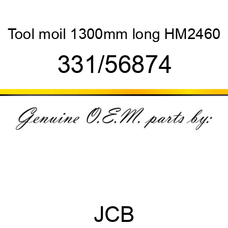Tool, moil 1300mm long, HM2460 331/56874