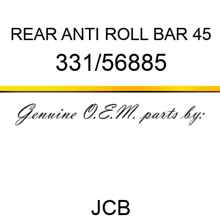 REAR ANTI ROLL BAR 45 331/56885