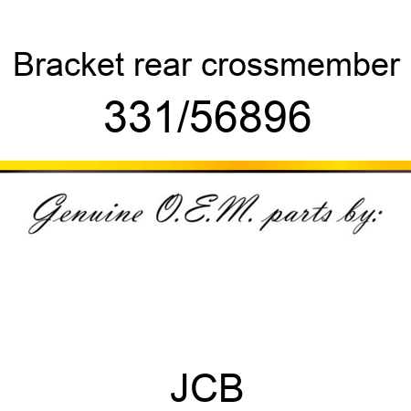 Bracket, rear crossmember 331/56896