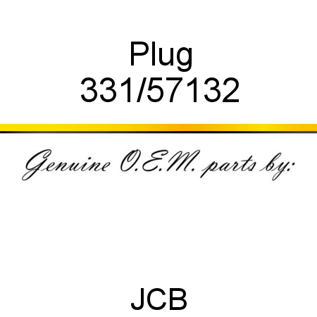 Plug 331/57132