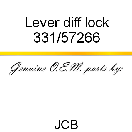 Lever, diff lock 331/57266